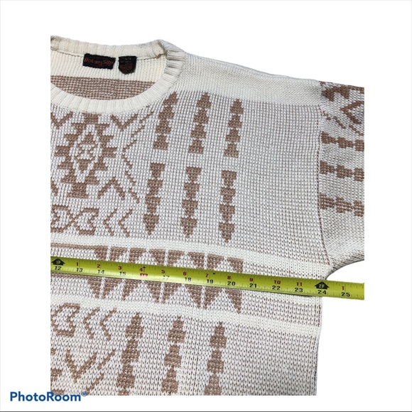 Vintage Botany 500 Grandpa Dad Ski Sweater  Aztec - Picture 3 of 7